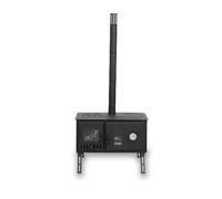 Outbacker Firebox Eco Burn Range Oven Portable Tent Stove & Complete 2.66m Flue Kit - 3.5kW Wood Burner with Glass Door, Lightweight 20.5kg | Oven Only