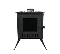 Outbacker® Firebox Vista XL Eco Burn | 4.0kw 19kg | Rain Cowl | Twin Wall Flue Kit (2.5m Twin)