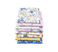 Outbit Fat Quarters Fabric, 8 Pack (50 x 50cm/19.69"x19.69") Premium Cotton Precuts for Quilting, Sewing & DIY Crafting, Patchwork Fabric Sheets for Home Decor & Handmade Projects (Butterfly)