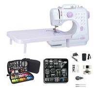 Outbit Mini Sewing Machine for Beginners, 12 Stitches Double Thread Electric Sewing Machine with 11pcs Presser Feet Set and 97pcs Sewing Kit