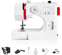 Outbit Sewing Machine for Beginner 14 Thread Stitch Electric Sewing Machine, Dual Thread, Two Speeds, Portable Sewing Machine for Sewing Enthusiasts