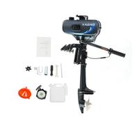 Outboard Boat Engine Motor 49CC 2 Stroke 3.5HP Outboard Petrol Engine Motor, Dinghy Engine with CDI Ignition System, Manual Start for Inflatable Boats, Sailboats, and Small Yachts