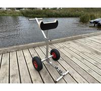 Outboard Boat Motor Carrier Cart Stand Trolley, Portable Storage Rack, Stainless Steel, Heavy Duty model