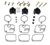 Outboard Carb Kit 3 Sets Carburetor Rebuild Kit For 2 Stroke For 40HP For 50HP 6H4-W0093 6H4-W0093-02 Saltwater Outboard Carb Repair Kits Marine Carburetor Repair