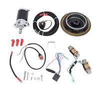 Outboard Electric Start Kit 66M 81800 01 Flywheel 66M 81800 01 Starter Motor Conversion Kit for 4 Stroke 15HP Outboard Engine Superior Performance Durable Aluminum Iron Plastic