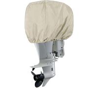 Outboard Engine Cover, Waterproof Half-wrapped Boat Motor Cover, 210D Waterproof Sunproof Half Outboard Propeller Cover, with Elastic Strap Fixing,002,100~150HP