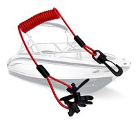 Outboard Engine Lanyard - Safety Button Tether Stop Cord, Boat Accessory | ATV Marine Motors Engine Stop Portable Safety Use Protection Gear