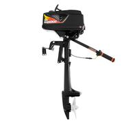 Outboard Engine Motor 3.6HP 2 Stroke Petrol Power Fishing Boat Engine Water-cooling CDI System Heavy Duty Short Shaft 55cc for Boat Dinghy Kayaks