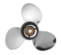 Outboard Engine Propeller 3 Blades Marine Grade Stainless Steel High Performance Replacement Propeller for 25 70HP Outboard Motors 3 1/4in Gearcase 11 Pitch RH