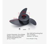 Outboard Engine Propeller for Electric Trolling Motors, 2-Blade & 3-Blade Compatible with SUNELEXE, Savylex, AQUA Marina, Watersnake, 58/86IB, 66IB, 26/30/40IB Models, Plastic Marine Boat Re