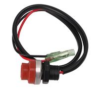 Outboard Engine Start Stop Switch 689-81870 - 00, Keyless Push Button Switch for Marine Boat, Universal Start Switch with Waterproof Function, Durable Plastic Material for Long L