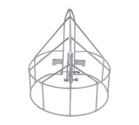Outboard Machine Propeller Cover Silver,For 15HP Motor Outboard Engine Propeller Guard Stainless Steel Protective Cover,One-piece Construction,Screw Cap Connection,Welding Process