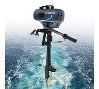 Outboard Motor 3.5 HP Fishing Boat Engine 2-Stroke CDI Ignition System for Small Watercraft, Kayaks, Canoes, Dinghies, Inflatable Boats 360° Revolve