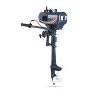 Outboard Motor, 3.5HP 2 Stroke, Heavy Duty Aluminium, Water/Air Cooled, Manual Operation, Gasoline Fuel, Lightweight for Inflatable Fishing Boats & Kayaks
