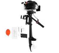 Outboard Motor 4-Stroke 4HP - Fishing Boat Engine 55cc 2.9KW Outboard Engine CDI Ignition System & Air-cooling System mit 1.4L Fuel Tank for Small Watercraft, Kayaks, Canoes, Dinghies (4 Stroke 4HP)