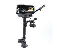 Outboard Motor Boat Engine Heavy Duty Outboard Brush-less Motor, 4 Horsepower 1000W Fishing Boat Engine, 15 KM/H Max Boat Accessories Marine for Inflatable, Kayak, Dinghy, Canoe, Small Boat