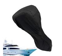 Outboard Motor Cover - 210D Waterproof Engine Protector, Anti Fading Sun Rain Guard, Propeller Shield | Fits 15-100 Pontoon Boat Outboard Engine For Weather Protection And Paint Preservation