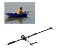 Outboard Motor Lightweight Power Drill Propeller for Boat, Emergency Boat Paddles Thruster with Handle, Universal Hand Held Trolling Motor with Mount Kit(With Kayak Stand,L-100cm(39 3/8"))