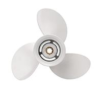 Outboard Motor Propeller for 9.9-15HP Motors | 3 - Fin Aluminum Alloy Boat Prop | 9 1/4 Diameter / 9 Pitch | Replacement for Marine Motor Parts | Tarnish & Oxidation Protected