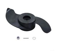 Outboard Motor Propeller for Trolling Applications Featuring 2-Blade Plastic Construction Compatible with Common Shaft Bore Sizes (58/86 pound)