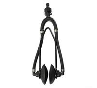 Outboard Motor Water Flusher for Boats with Black Coated Spring Steel Frame and Quick Connect to Flush Salt and Dirt (Round)