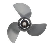 Outboard Propeller 13 Spline Tooth 3 Blades Aluminum Alloy High Performance Replacement Propeller Fit for 35 60HP Engines 11 1/4 X 13 Size