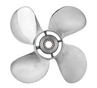 Outboard Propeller Stainless Steel 4 Blades 11.6x12 RH High Performance Marine Grade Replacement for 25 60HP Engine