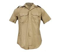 OUTBOUND Army Shirt Original US Dress Combat Military Uniform Work Short Sleeve Tan Beige Small