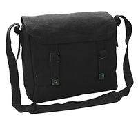 OUTBOUND Small Canvas Webbing Messenger Bag (Black)