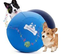 Outdoggy 14-inch Interactive Dog Herding Ball - Jingle Inside, Ultra-Durable Dual-Layer for Small & Medium Active Breeds Like Aussies, Collies, Corgis & More | Instinctive Play Indoors & Out