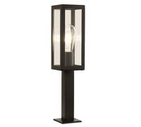 Outdoor 1 Light Rectangle Head Post In Black