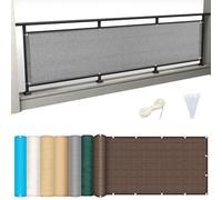 Outdoor 110x950 cm with Grommets Sun e for PatioBalcony - Gray UV Protect Weather Resistant Easy Installat
