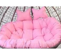 Outdoor 150x110cm Double Hammock Cushion Replacement, 2-Seater Swing Chair Cushion for Wicker Hanging Egg Chairs, Comfortable Patio Accessory (Cushion Only)