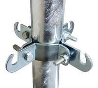 Outdoor 2 inch 4 Leg/Way Aerial Pole Mast Hook Bracket Lashing Wire Rope Mount