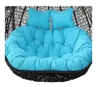 Outdoor 2-Seater Egg Chair Cushion Replacement Double Hanging Swing Hammock Cushion for 2 Person Basket Chair Soft & Comfortable Patio Swing Seat Pad