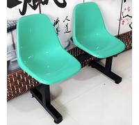 Outdoor 2-Seater Waiting Room Chairs Set, Comfortable Bench with Backrest for Office Reception & Basketball Court, Stylish Guest Seating Furniture (Green)