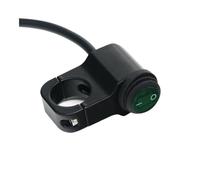 Outdoor 22mm 16A 3-Wire Switch Handlebar Fit For Motorcycle Durable Part(Black Case Green Led)