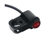 Outdoor 22mm 16A 3-Wire Switch Handlebar Fit For Motorcycle Durable Part(Black Case Red Led)