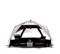 Outdoor 3-4P Camping Tent Quick Automatic Opening Beach Fishing Family Travel Picnic Park Shade(Black 1)