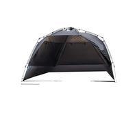 Outdoor 3-4P Camping Tent Quick Automatic Opening Beach Fishing Family Travel Picnic Park Shade(Silver Coated Black)