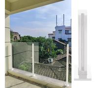 Outdoor 37.4" Square Post for ConcreteWood Floors Balcony Fence Support Pole Ideal for Safe and Bili in Outdoor Spaces