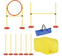 Outdoor 4 PCs Dog Pet Agility Training Equipment Backyard Starter Course Set