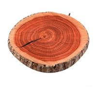 Outdoor 40cm Plush Chair Cover Charming Round Fruit Shape for Garden Use (Wood)