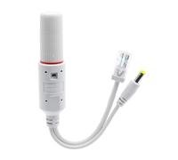 Outdoor 48V to 12V Splitter Adapter for use with IEEE802.3AF Survival Lance Camera 12V Devices