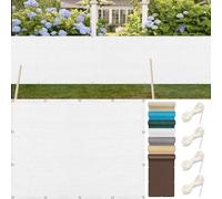 Outdoor 50x200 cm Sun Protect Blockout e with Grommets & Cords Easy to Install for Garden Terrace Balcony Patio White