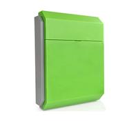 Outdoor ABS Plastic Wall Mounted Lockable Mailbox, ABS Material Plastic Outdoor Wall Mounted Mailbox for Storing Letters, Mails and Newspapers(Green)