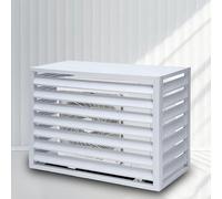 Outdoor AC CoverAntiTheft Aluminum Privacy Screen for Air ConditionerWeatherproof Noise Reduction Protection Durable Outdoor Unit Shield