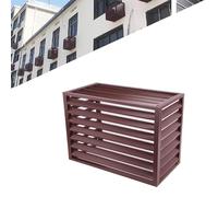 Outdoor AC Unit Cover 100x70x50cm - Weatherproof Heat Pump Protector with 45° Grille for Enhanced Airflow & Heat Dissipation - All-SeasonAC Cover for Maximum Protection