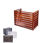 Outdoor AC Unit Cover & Plant Rack120x70x50cm Aluminum Air Conditioner Fence Heat Pump Protection AntiCorrosion Multifunctional Storage Solution Damage Prevention