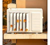 Outdoor AC Unit Cover - Universal Air Conditioner r & Wind Guide Baffle, All-Weather Heat Pump Condenser Protective Louver for Direct Blowing Prevention (Square Diameter 50cm)
